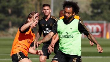 Marcelo acelera para jugar el derbi; Isco y Modric, recuperados