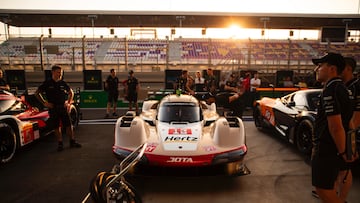 El Porsche #12 del Team Jota, el lunes en Qatar