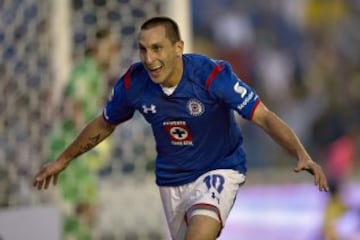 Christian Giménez fue campeón en 2000 y 2001 con Boca Juniors, justamente cuando el conjunto argentino venció en la Final al equipo que actualmente defiende: Cruz Azul, club en el que milita desde el Bicentenario 2010.