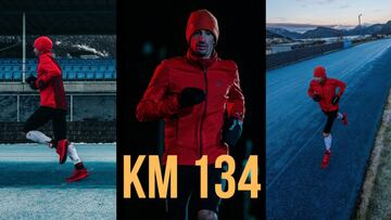 Kilian Jornet, en el desafío de las 24 horas en la pista de Mandalen (Noruega).