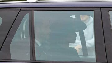 LONDON, ENGLAND - SEPTEMBER 19: Prince Harry, Duke of Sussex and Meghan, Duchess of Sussex are seen on The Mall ahead of The State Funeral of Queen Elizabeth II on September 19, 2022 in London, England. Elizabeth Alexandra Mary Windsor was born in Bruton Street, Mayfair, London on 21 April 1926. She married Prince Philip in 1947 and ascended the throne of the United Kingdom and Commonwealth on 6 February 1952 after the death of her Father, King George VI. Queen Elizabeth II died at Balmoral Castle in Scotland on September 8, 2022, and is succeeded by her eldest son, King Charles III.  (Photo by Ian Forsyth/Getty Images)