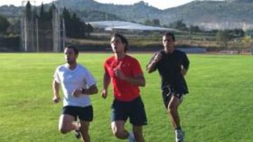 <b>TRABAJO. </b>Nadal, estos días en Manacor: carrera, pista y gimnasio.