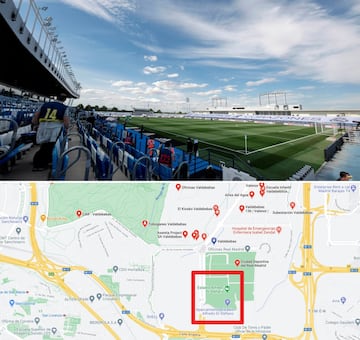 El estadio se encuentra en la Ciudad Deportiva de Valdebebas, a las afueras de la ciudad de Madrid. Fue inaugurado en mayo de 2006. Es el lugar donde ha jugado el primer equipo hasta el pasado 12 de septiembre, cuando se volvió al estadio Santiago Bernabéu.