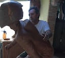 Moaña prepara una escultura de Dani Rivas a tamaño natural