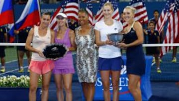 Las finalistas del dobles femenino del US Open