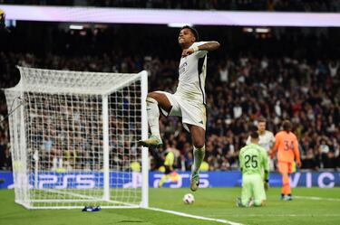 El jugador brasileño hizo un gran partido. Dos goles para dar un puñetazo en la mesa y una asistencia para demostrar que forma una dupla ofensiva letal junto a Vinicius.