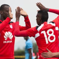 En imágenes la doble victoria de Santa Fe ante Deportivo Pasto