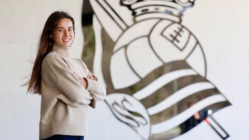 12/02/26 ENTREVISTA La jugadora de la real Sociedad Nahia Aparicio en las instalaciones de Zubieta
APARI