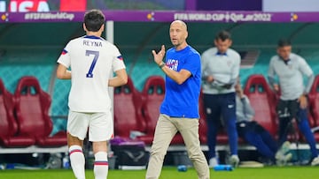 Gio Reyna and Gregg Berhalter