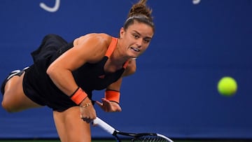 Maria Sakkari se llevó el triunfo ante Serena Williams.
