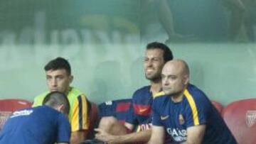 RECUPERADO. Busquets llegará a tiempo para el Málaga.