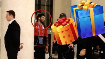 Incalificable regalo a Salah por su cumpleaños: se le quedó esta cara