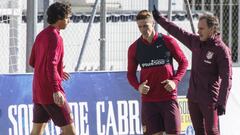 Nueva sesión en familia: Moreira se entrenó a tope