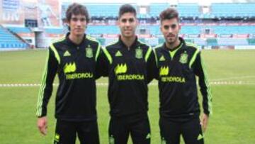 SALTO. Vallejo, Asensio y Vallejo, los campeones Sub-19 de la Sub-21. 