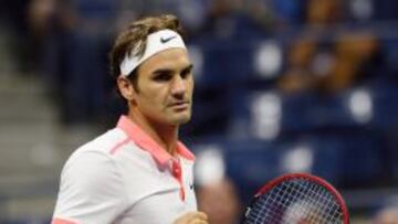 Roger Federer durante el encuentro ante Gasquet. 