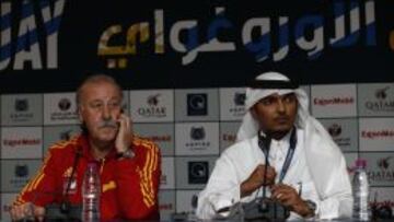 Del Bosque, en rueda de prensa.