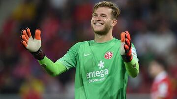 Loris Karius, en un partido con el Mainz.