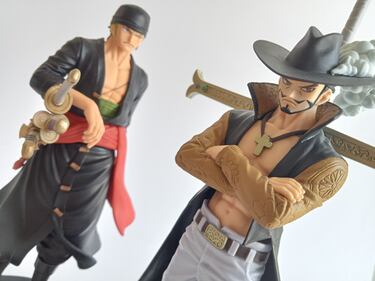 ‘One Piece’ y el desgarrador enfrentamiento entre Zoro y Mihawk en dos magníficas figuras Banpresto