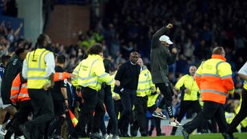 Crystal Palace manager Patrick Vieira reacts after the Premier League match at Goodison Park, Liverpool. Picture date: Thursday May 19, 2022. (Photo by Peter Byrne/PA Images via Getty Images)