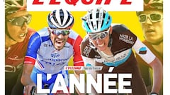 Portada de L&#039;&Eacute;quipe del 25 de junio de 2019 con Thibaut Pinot y Romain Bardet como protagonistas.