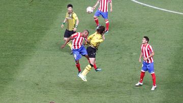 Koke, durante el partido contra el Celtic.