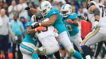 Los Miami Dolphins ganan "in extremis" a Los Angeles Rams