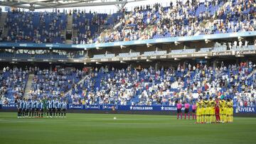 El RCDE Stadium, minuto de silencio.