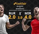 Burgos CF vs. CD Mirandés: horario, dónde ver, pronósticos y clasificación