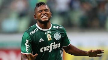 Miguel Borja volvió al gol con el Palmeiras.