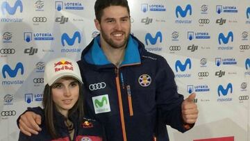 Los esquiadores de snowboard Queralt Castellet y Lucas Eguibar.