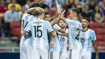 Argentina golea a Singapur