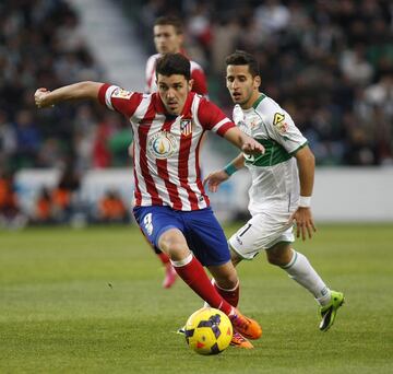 Jugó en el Atlético de Madrid la temporada 13/14