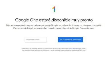 Google One: precios y disponibilidad la nueva nube de Google