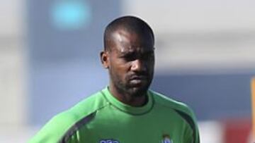 Paulao Santos con Pepe Mel durante un entrenamiento.