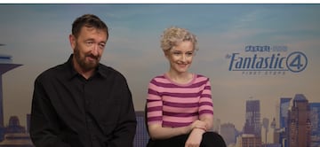 Ralph Ineson, Julia Garner, Los 4 Fantásticos: Primeros Pasos, Marvel, Disney, entrevista, superhéroes, cómic, cine