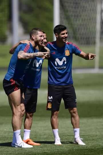 Asensio, Lucas Vázquez y Sergio Ramos. 