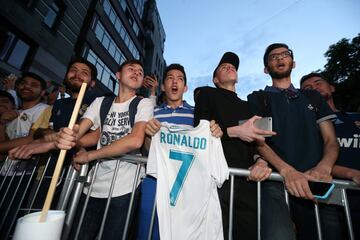 Aficionados madridistas.