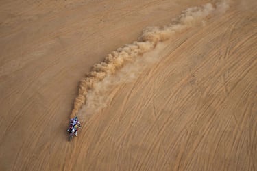 El piloto de motos alemán Sebastian Buhler del Hero Motorsport Team Rally. 