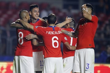 Las postales de la goleada del debut de Chile en Copa América