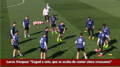 'Pique' de Lucas con Carvajal: "Se acaba de comer cinco cruasanes"