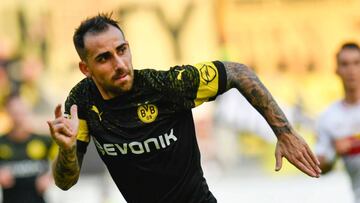 Alcácer se libera en Dortmund