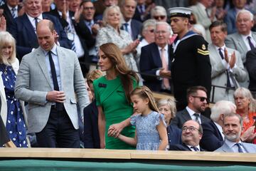 Los príncipes de Gales, Guillermo y Catalina, con su hija Charlotte.