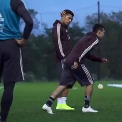 El golazo de Hirving Lozano en la concentración del Tricolor