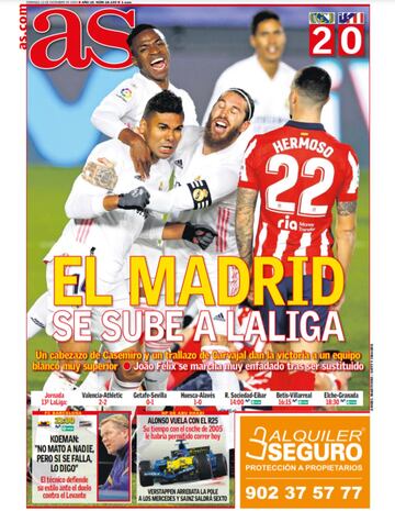 Las portadas de AS de diciembre