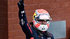 Stavelot (Belgium), 30/07/2023.- Dutch Formula One driver Max Verstappen of Red Bull Racing celebrates after winning the 2023 Formula 1 Belgian Grand Prix at the Circuit de Spa-Francorchamps racetrack in Stavelot, Belgium, 30 July 2023. (Fórmula Uno, Bélgica) EFE/EPA/CHRISTIAN BRUNA
