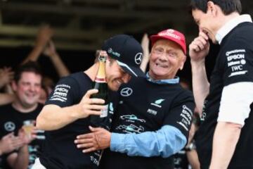  Nico Rosberg y Niki Lauda