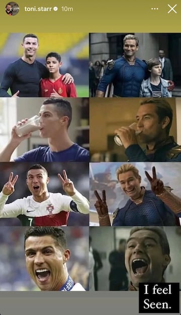 The Boys Homelander actor Antony Starr reacciona memes Cristiano Ronaldo