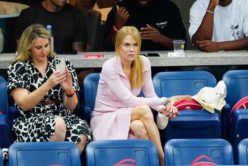 Nicole Kidman durante la final del US Open entre Coco Gauff  y Aryna Sabalenka en el USTA Billie Jean King National Tennis Center.