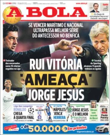 Portadas de la prensa mundial