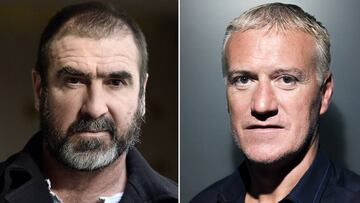 Eric Cantona y Didier Deschamps.